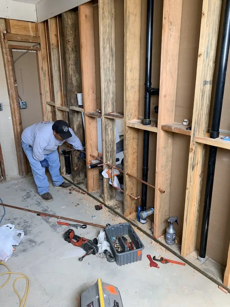 Commercial rough-in plumbing for Gas Line Repair in North Ranch